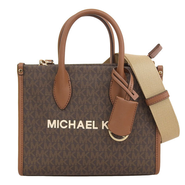 マイケルコース バッグ レディース 2WAY ショルダーバッグ ハンドバッグ アウトレット ブラウン MIRELLA SM SHOPPER TZ XBODY 35R5G7ZT1B-BROWN MICHAEL KORS