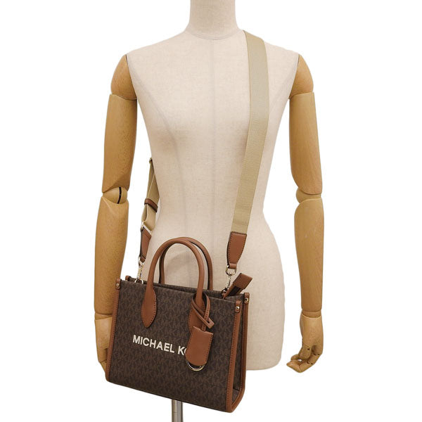 マイケルコース バッグ レディース 2WAY ショルダーバッグ ハンドバッグ アウトレット ブラウン MIRELLA SM SHOPPER TZ XBODY 35R5G7ZT1B-BROWN MICHAEL KORS