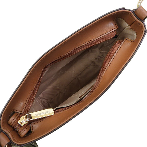 マイケルコース バッグ レディース ショルダーバッグ アウトレット コーティングキャンバス ブラウン シグネチャー JETSET TRAVEL SM NS XBODY 35S5GTVC1B-BROWN MICHAEL KORS