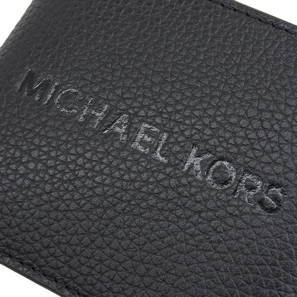 マイケルコース 財布 メンズ 二つ折り財布 アウトレット レザー ブラック 36S4LCOF3I-BLACK MICHAEL KORS