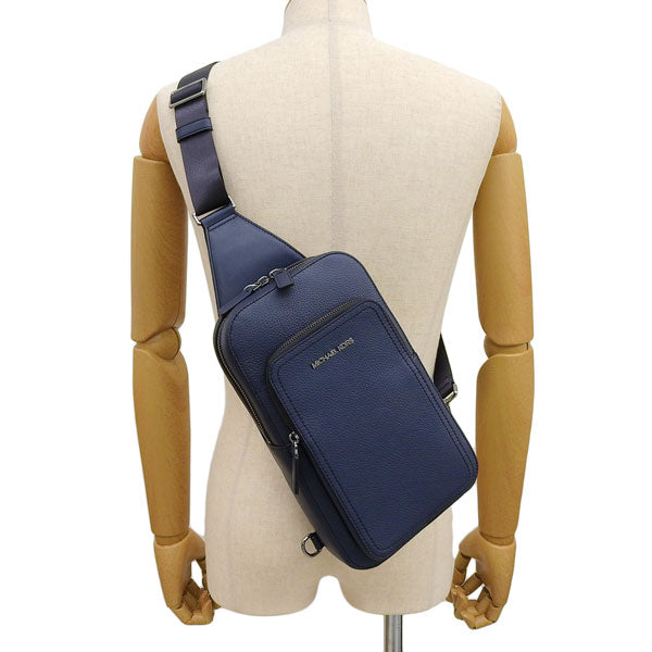 マイケルコース バッグ メンズ ボディバッグ スリングバッグ アウトレット レザー ネイビー COOPER SLIM COMMUTER SLNGPK 37F4LCOY1L-NAVY MICHAEL KORS