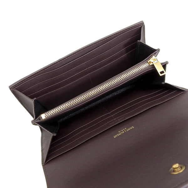 サンローラン 財布 レディース 長財布 ブラウン 414567DXS2W2072 SAINT LAURENT アウトレット 一粒万倍日 母の日 土日祝も毎日発送します