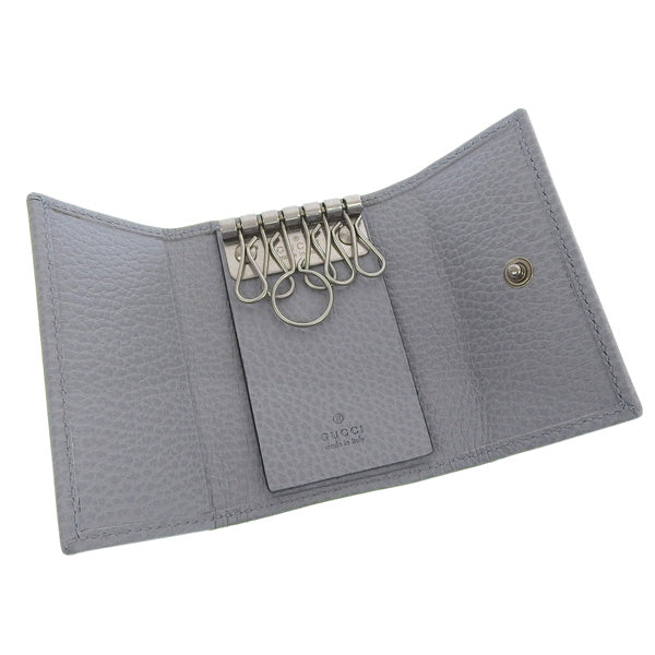 グッチ 小物 レディース キーケース アウトレット レザー グレー 45611817WEN1711 GUCCI