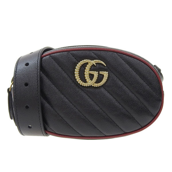 グッチ GUCCI ボディバッグ バッグ レザー ブラック×ロマンティックチェリー レディース 4764340olfx8277 レディース 女性 プレゼント ブランド ギフト 新生活 母の日 土日祝も毎日発送します