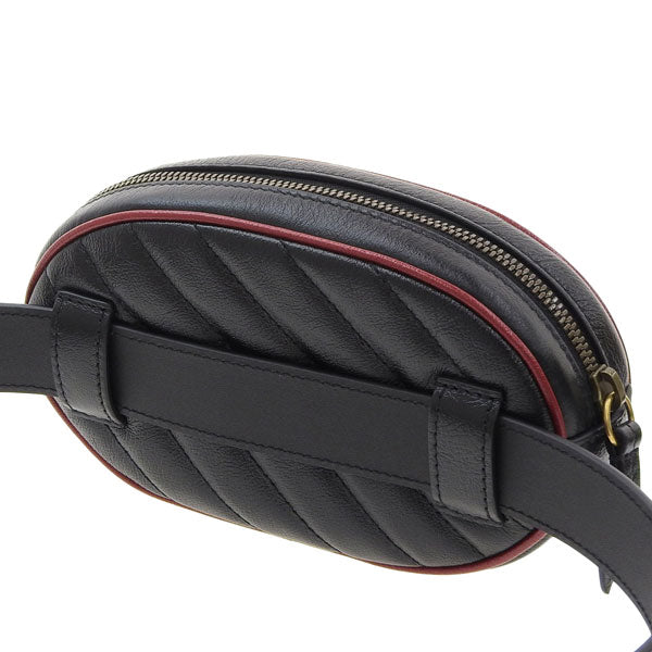 グッチ GUCCI ボディバッグ バッグ レザー ブラック×ロマンティックチェリー レディース 4764340olfx8277 レディース 女性 プレゼント ブランド ギフト 新生活 母の日 土日祝も毎日発送します