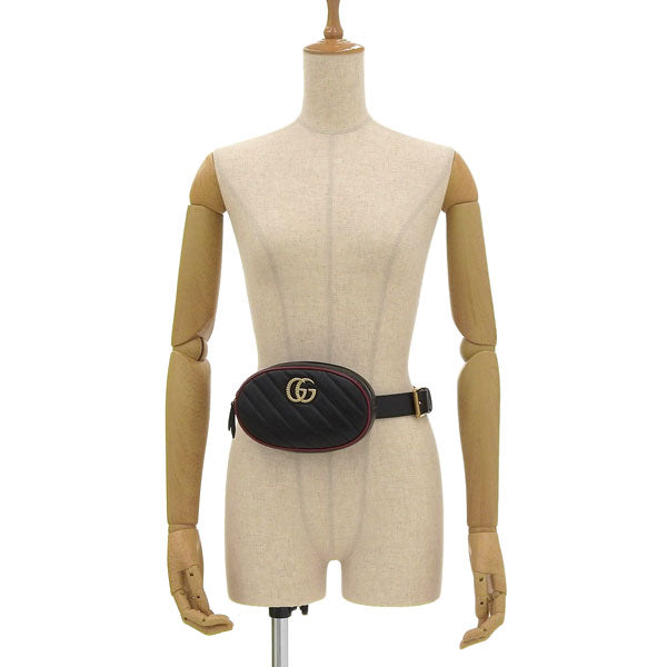 グッチ GUCCI ボディバッグ バッグ レザー ブラック×ロマンティックチェリー レディース 4764340olfx8277 レディース 女性 プレゼント ブランド ギフト 新生活 母の日 土日祝も毎日発送します