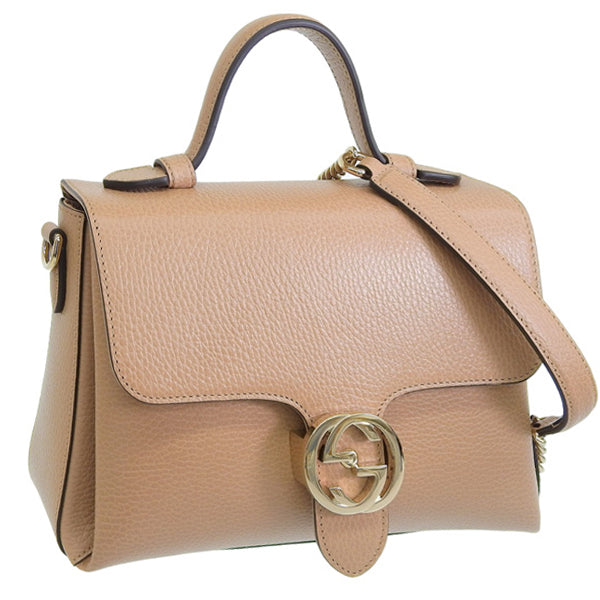 グッチ バッグ レディース 2WAY ショルダーバッグ アウトレット レザー ベージュ インターロッキングG 510302CAO0G2754 GUCCI 母の日 土日祝も毎日発送します