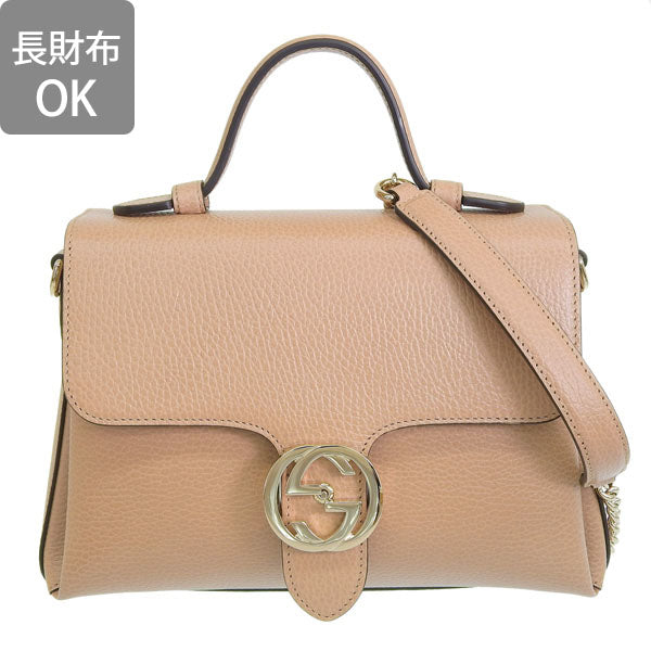グッチ バッグ レディース 2WAY ショルダーバッグ アウトレット レザー ベージュ インターロッキングG 510302CAO0G2754 GUCCI 母の日 土日祝も毎日発送します