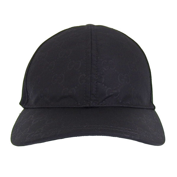 グッチ 帽子 メンズ レディース キャップ アウトレット M 58cm ナイロン ブラック HAT M BASEBAL OUTL O 5109504HD471000M GUCCI
