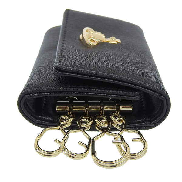 ヴィヴィアンウエストウッド 小物 レディース キーケース アウトレット サフィアーノ ブラック KEY CASE 5115002HUS000BN402 VIVIENNE WESTWOOD