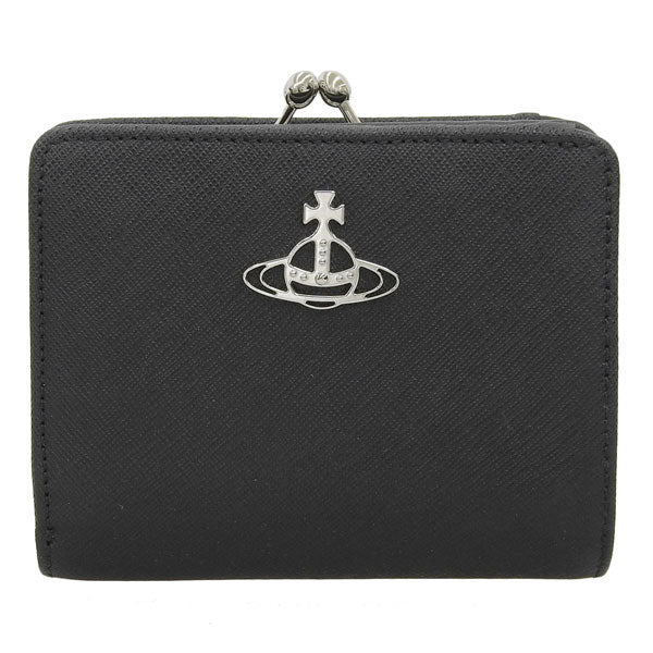 ヴィヴィアンウエストウッド 財布 レディース 二つ折り財布 レザー ブラック WALLET FR PKT 5115002YWL001NN401 VIVIENNE WESTWOOD