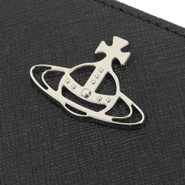 ヴィヴィアンウエストウッド 財布 レディース 二つ折り財布 レザー ブラック WALLET FR PKT 5115002YWL001NN401 VIVIENNE WESTWOOD
