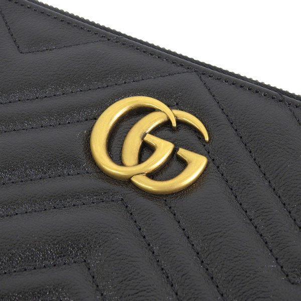 グッチ バッグ レディース クラッチバッグ レザー ブラック GGマーモント 5255410OLET1000 GUCCI 母の日 土日祝も毎日発送します