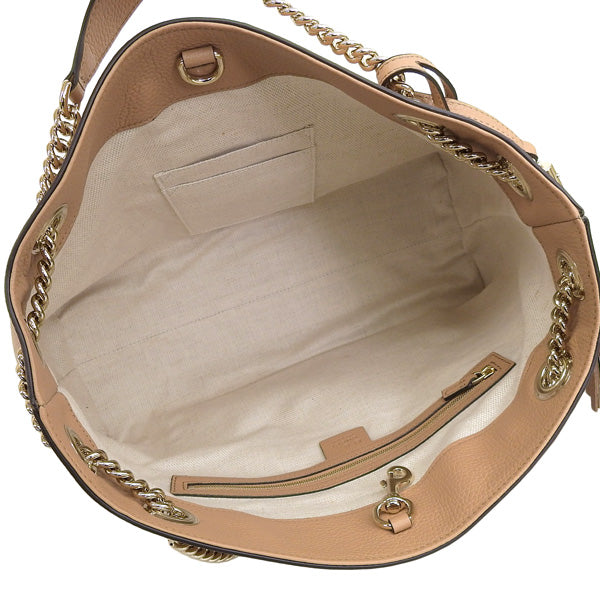 グッチ バッグ レディース トートバッグ アウトレット レザー ベージュ O HANDB SOHO 536196A7M0G2754 GUCCI A4対応 母の日 土日祝も毎日発送します