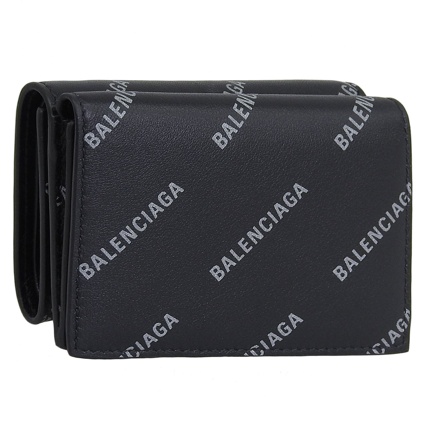 バレンシアガ 財布 レディース 三つ折り財布 アウトレット ブラックマルチ CASH MINI WALLET 594312210IG1081 BALENCIAGA