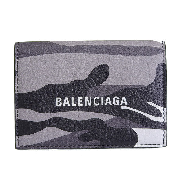 バレンシアガ 財布 メンズ 三つ折り財布 アウトレット レザー ブラックマルチ 5943122AAPB9061 BALENCIAGA