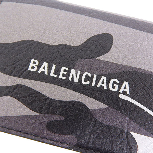 バレンシアガ 財布 メンズ 三つ折り財布 アウトレット レザー ブラックマルチ 5943122AAPB9061 BALENCIAGA