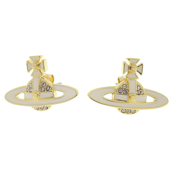 ヴィヴィアンウエストウッド アクセサリー レディース ピアス ゴールド×ベージュ NEIL MINI BAS RELIEF PENDANT-EARRINGS 6201032402R516 VIVIENNE WESTWOOD