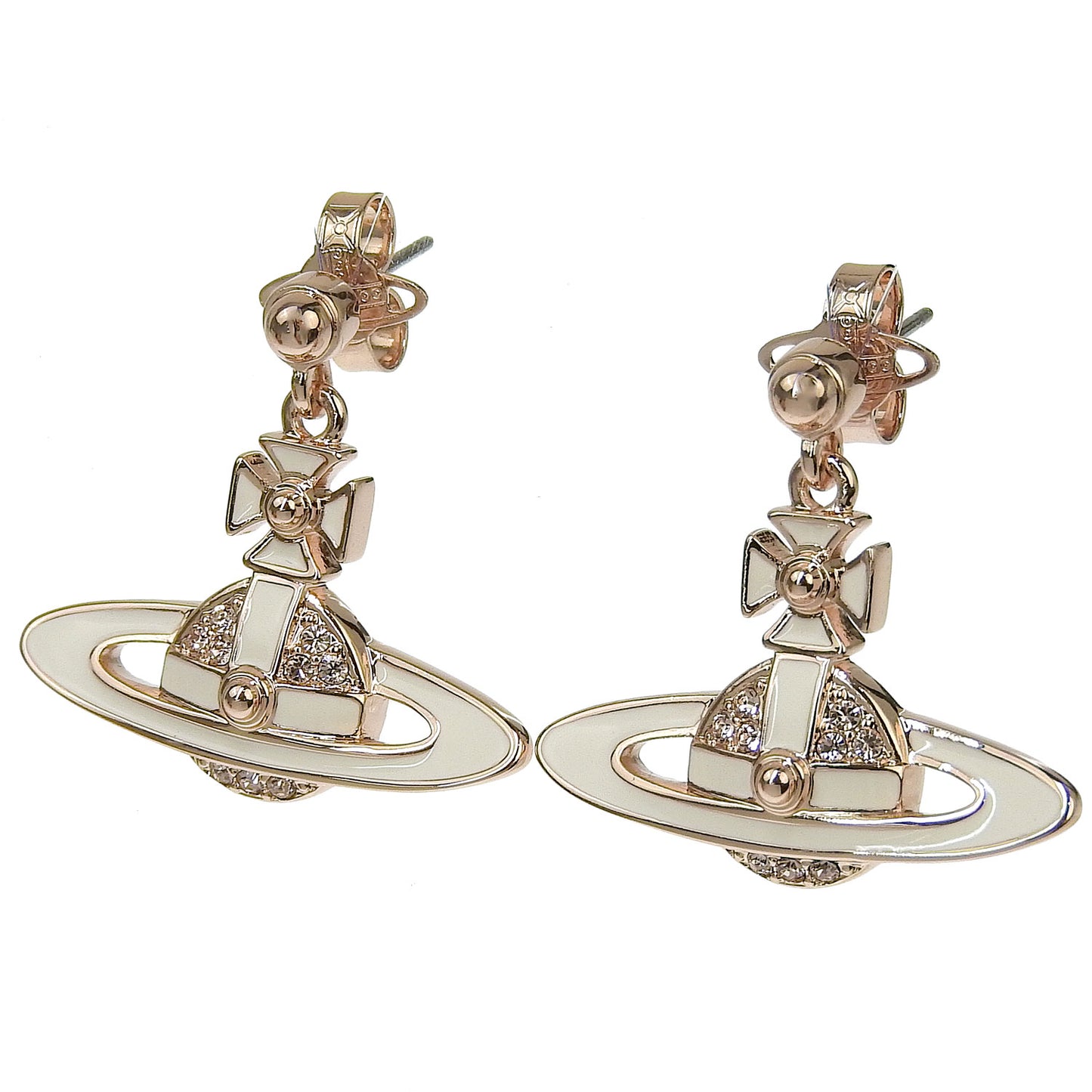 ヴィヴィアンウエストウッド アクセサリー レディース ピアス アウトレット ピンクゴールド×アイボリー NEIL MINI BAS RELIEF EARRINGS 6202014L02G231