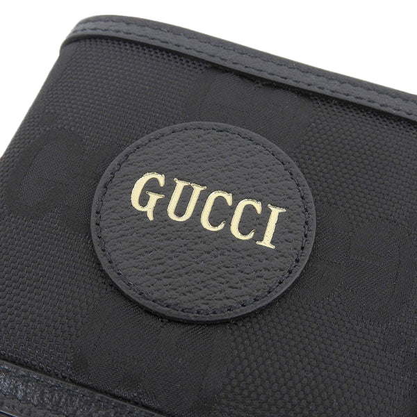 グッチ 財布 メンズ 二つ折り財布 札入れ 小銭入れなし アウトレット ナイロンキャンバス ブラック オフ ザ グリッド G OFF THE GRID 625573H9HAN1000 GUCCI 母の日 土日祝も毎日発送します