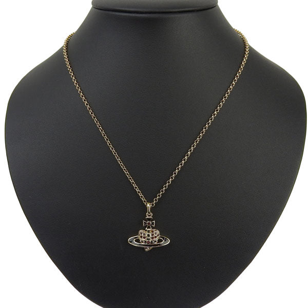 ヴィヴィアンウエストウッド アクセサリー レディース ネックレス アウトレット ゴールド×ブラック REVERSE HEART PENDANT NECKLACE 6302039O02R279