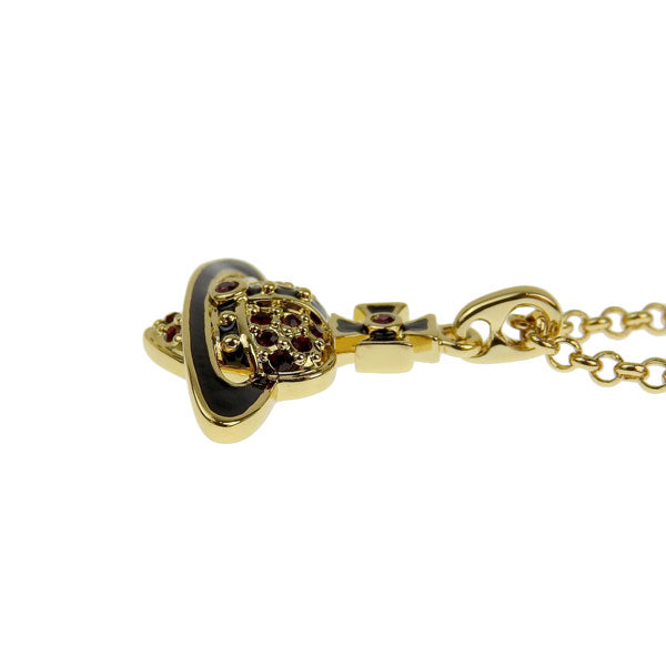 ヴィヴィアンウエストウッド アクセサリー レディース ネックレス アウトレット ゴールド×ブラック REVERSE HEART PENDANT NECKLACE 6302039O02R279