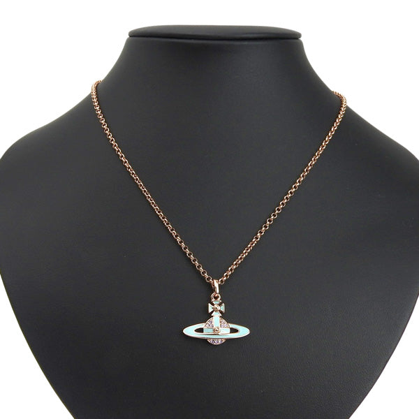 ヴィヴィアンウエストウッド アクセサリー レディース ネックレス アウトレット ローズゴールド×ブルー NEIL MINI BAS RELIEF 6302039P02G191 VIVIENNEWESTWOOD