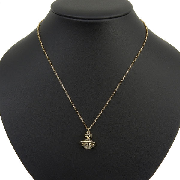 ヴィヴィアンウエストウッド アクセサリー レディース ネックレス アウトレット ゴールド×ブラック JACK SMALL ORB NECKLACE 6302039U02R518 VIVIENNE WESTWOOD