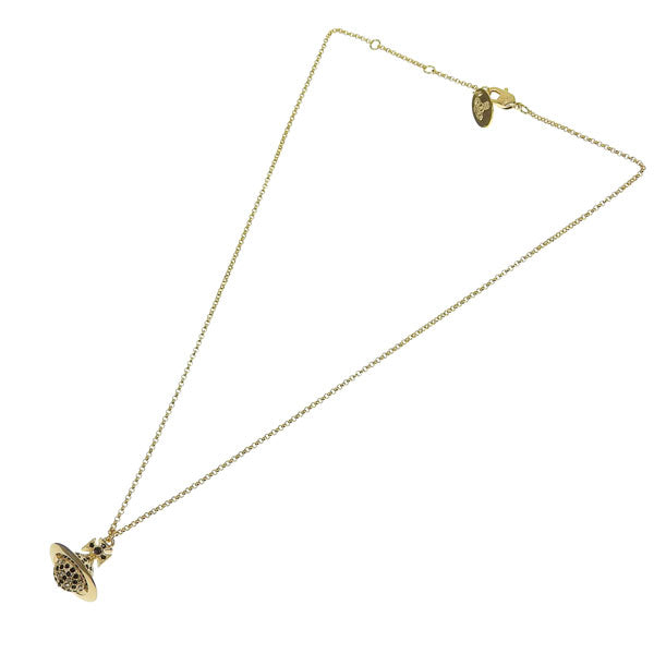 ヴィヴィアンウエストウッド アクセサリー レディース ネックレス アウトレット ゴールド×ブラック JACK SMALL ORB NECKLACE 6302039U02R518 VIVIENNE WESTWOOD