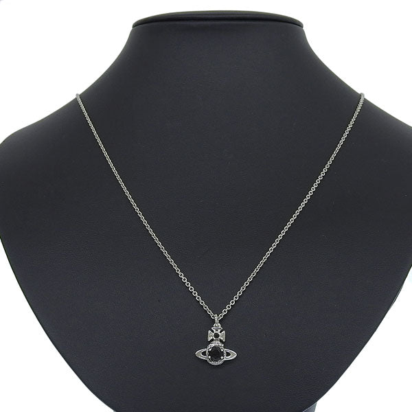 ヴィヴィアンウエストウッド アクセサリー レディース ネックレス アウトレット プラチナム×ブラック MAN.AVALON SMALL BAS RELIEF P NECKLACE 630203EB02P481