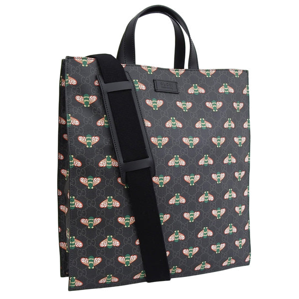 グッチ バッグ メンズ トートバッグ 2WAYバッグ ショルダーバッグ アウトレット ブラックマルチ 681298UIEBN1058 GUCCI 母の日 土日祝も毎日発送します