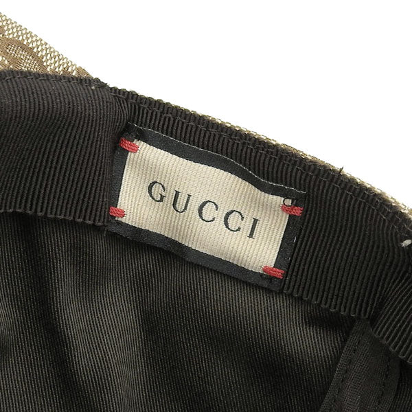 グッチ キャップ レディース メンズ アウトレット ベースボールキャップ 帽子 XL GGキャンバス ベージュ HAT M SOFT BASE 7514004HA0L9777 GUCCI