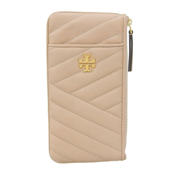 トリーバーチ TORY BURCH KIRA CHEVRON PHONE WALLET 長財布 財布 レザー デヴォンサンド ベージュ系 レディース 75602-288 レディース 女性 プレゼント ブランド ギフト 新生活 一粒万倍日 母の日 土日祝も毎日発送します