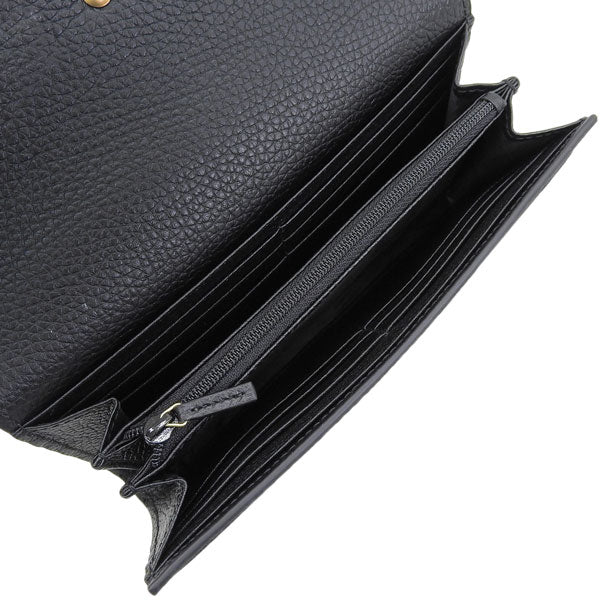 グッチ 財布 レディース 長財布 アウトレット レザー ブラック O WWL(271M) 779776A7M0T1000 GUCCI