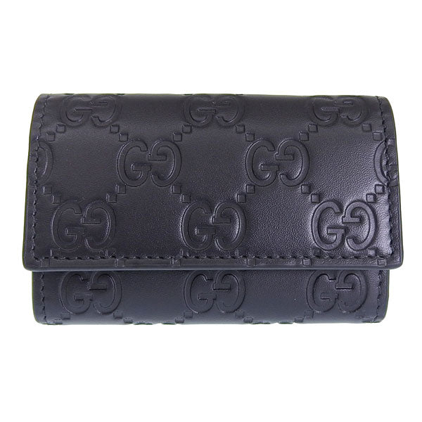 グッチ キーケース 6連 メンズ レディース アウトレット レザー ブラック O K.CASE AVEL 779824CWC1N1000 GUCCI