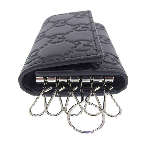 グッチ キーケース 6連 メンズ レディース アウトレット レザー ブラック O K.CASE AVEL 779824CWC1N1000 GUCCI
