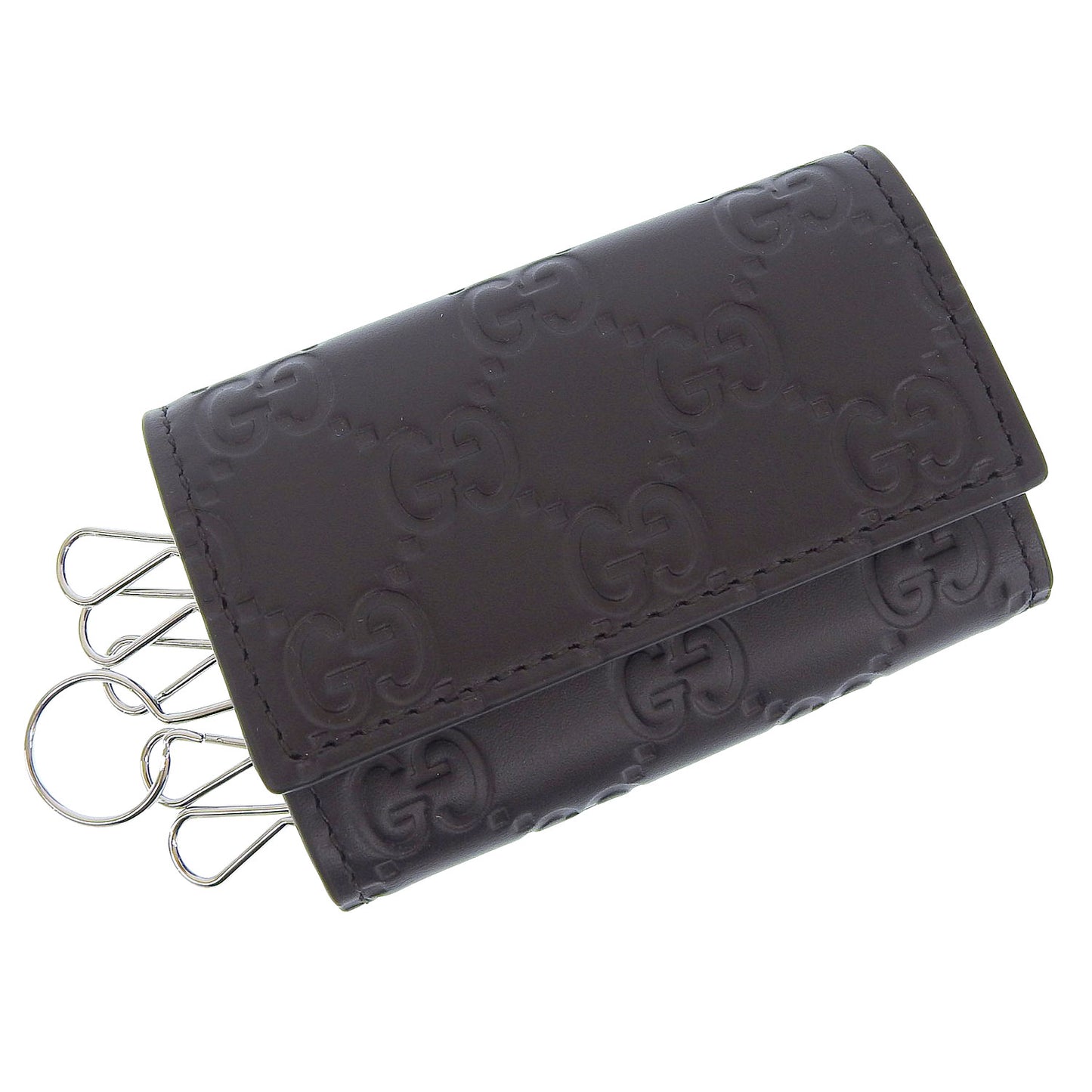 グッチ キーケース 6連 メンズ レディース アウトレット レザー ブラウン O K.CASE AVEL 779824CWC1N2140 GUCCI