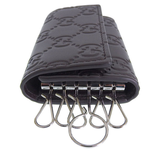 グッチ キーケース 6連 メンズ レディース アウトレット レザー ブラウン O K.CASE AVEL 779824CWC1N2140 GUCCI