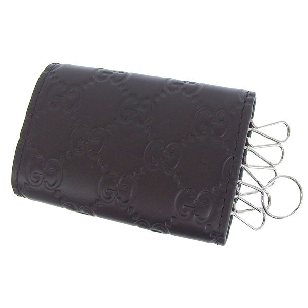 グッチ キーケース 6連 メンズ レディース アウトレット レザー ブラウン O K.CASE AVEL 779824CWC1N2140 GUCCI