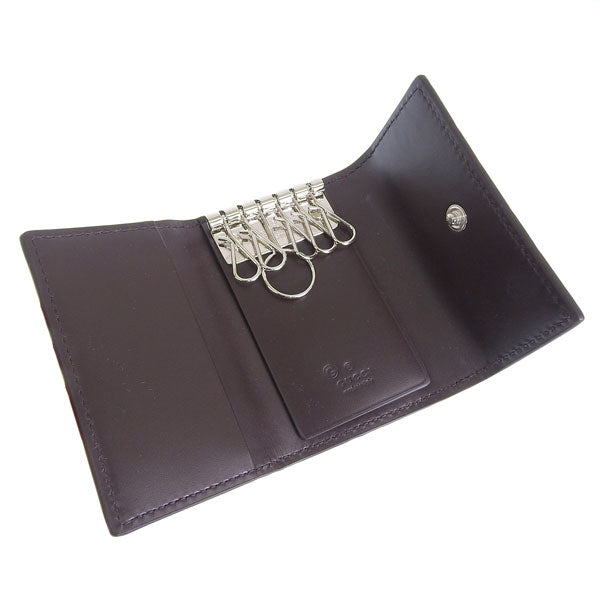 グッチ キーケース 6連 メンズ レディース アウトレット レザー ブラウン O K.CASE AVEL 779824CWC1N2140 GUCCI