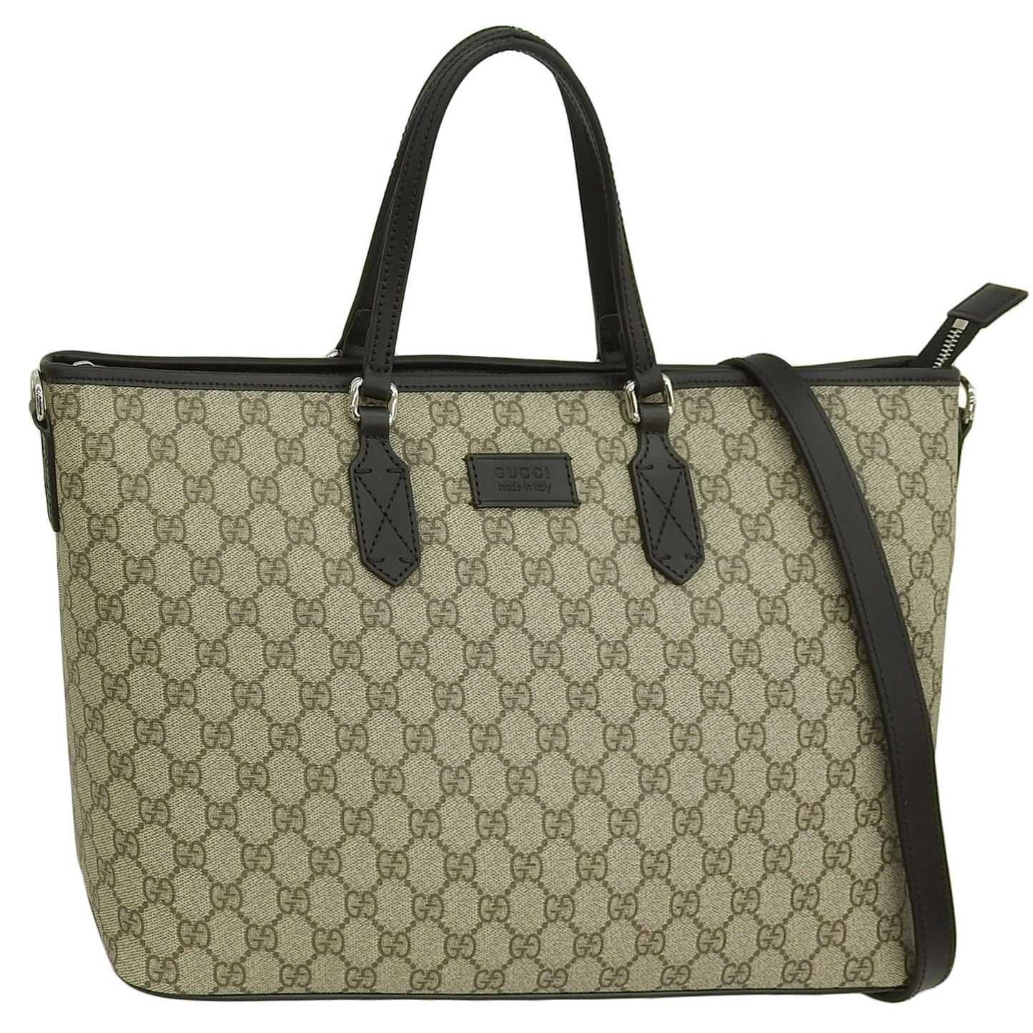 グッチ バッグ メンズ トートバッグ アウトレット ベージュ×ブラック O TOTE MEDIUM 779866K5RMN9769 GUCCI A4対応