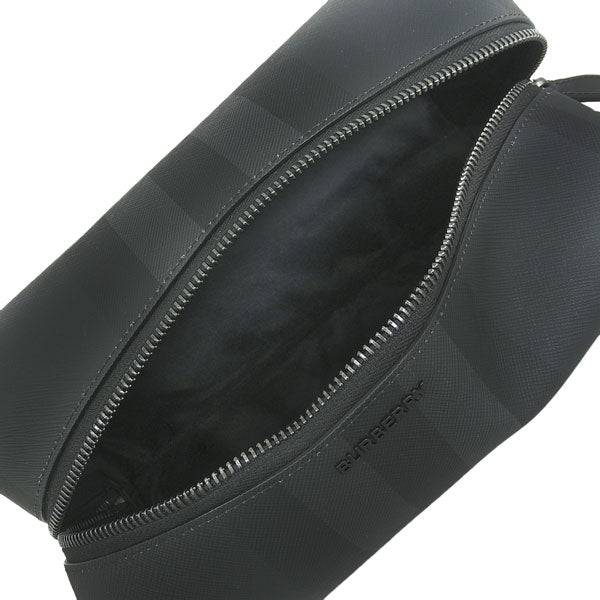 バーバリー バッグ メンズ セカンドバッグ クラッチバッグ トラベルポーチ チャコールグレー MS WASHBAG BRT 8070279-A1208 BURBERRY