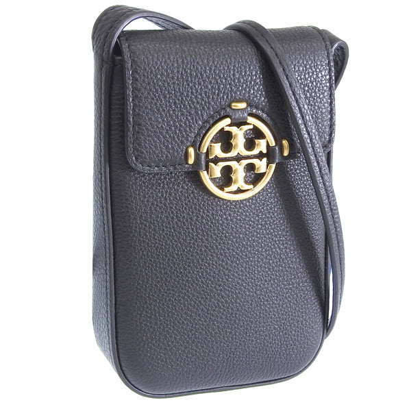 トリーバーチ バッグ レディース ショルダーバッグ レザー ブラック MILLER PHONE CROSSBODY 84077-001 TORY BURCH 母の日 土日祝も毎日発送します