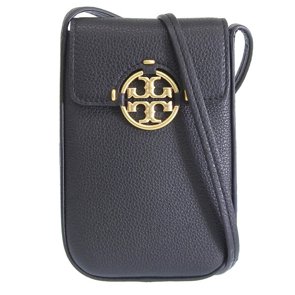 トリーバーチ バッグ レディース ショルダーバッグ レザー ブラック MILLER PHONE CROSSBODY 84077-001 TORY BURCH 母の日 土日祝も毎日発送します