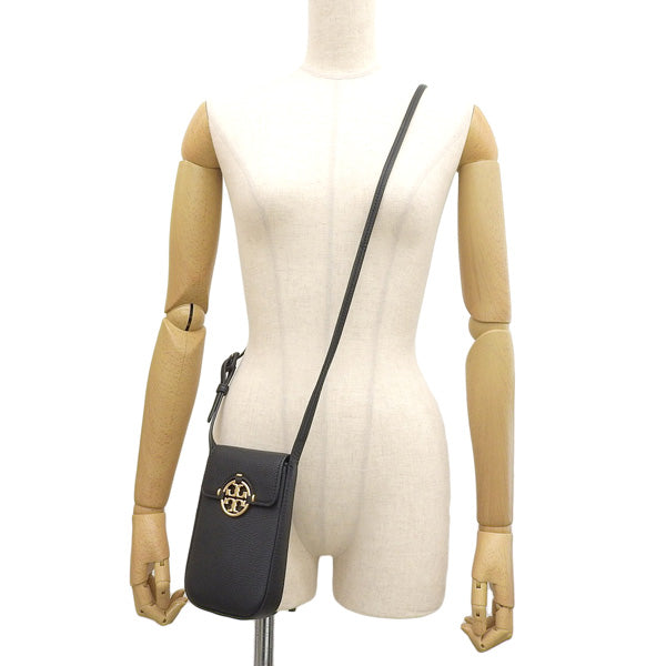 トリーバーチ バッグ レディース ショルダーバッグ レザー ブラック MILLER PHONE CROSSBODY 84077-001 TORY BURCH 母の日 土日祝も毎日発送します
