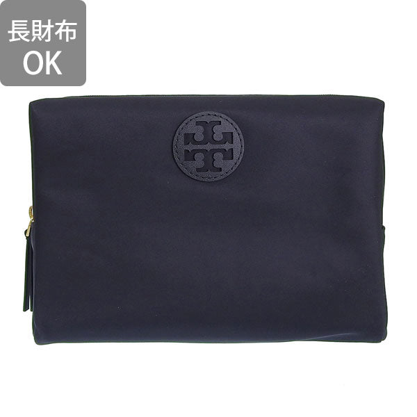 トリーバーチ コスメポーチ 化粧ポーチ レディース アウトレット ナイロン ブラック MEDIUM NYLON COSMETIC CASE 88367-001 TORY BURCH