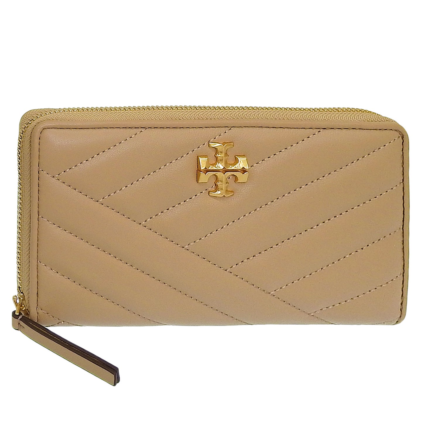 トリーバーチ 財布 レディース 長財布 ベージュ キラ シェブロン ジップコンチネンタルウォレット KIRA CHEVRON ZIP CONTINENTAL WALLET 90348-251 TORY BURCH