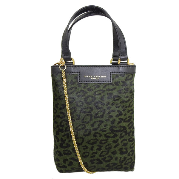 新入荷 ジャンニキャリーニ バッグ レディース ハンドバック 2WAYバッグ ショルダーバッグ グリーン CAMILLA 9620MCRLEO-FIEGRE GIANNI CHIARINI 母の日 土日祝も毎日発送します
