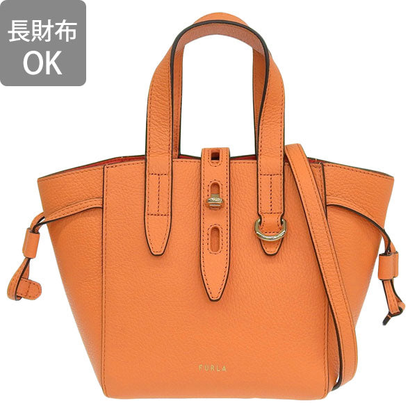 フルラ バッグ レディース ショルダーバッグ トートバッグ 2WAY アウトレット レザー オレンジ ネット ミニ FURLA NET-TOTE MINI BAG BASRFUAHSF0001275S