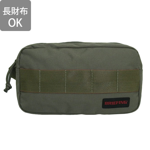 ブリーフィング ポーチ 小物入れ メンズ レディース アウトレット オリーブ QL ONE ZIP POUCH BOA201A01-067 BRIEFING